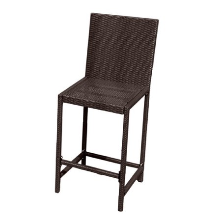 Hiland Bistro Patio Set in Dark Brown Wicker AW-226B